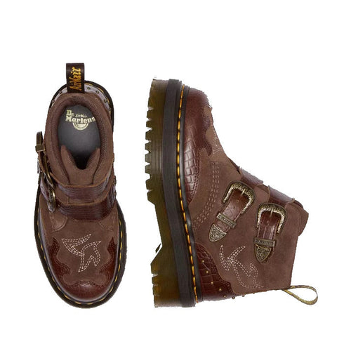 Dr Martens - GA Gothic Americana Brown Devon Boot Suede